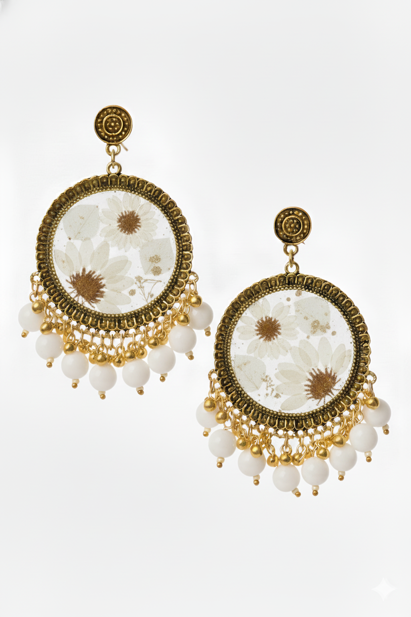 Resin Jhumka Earrings