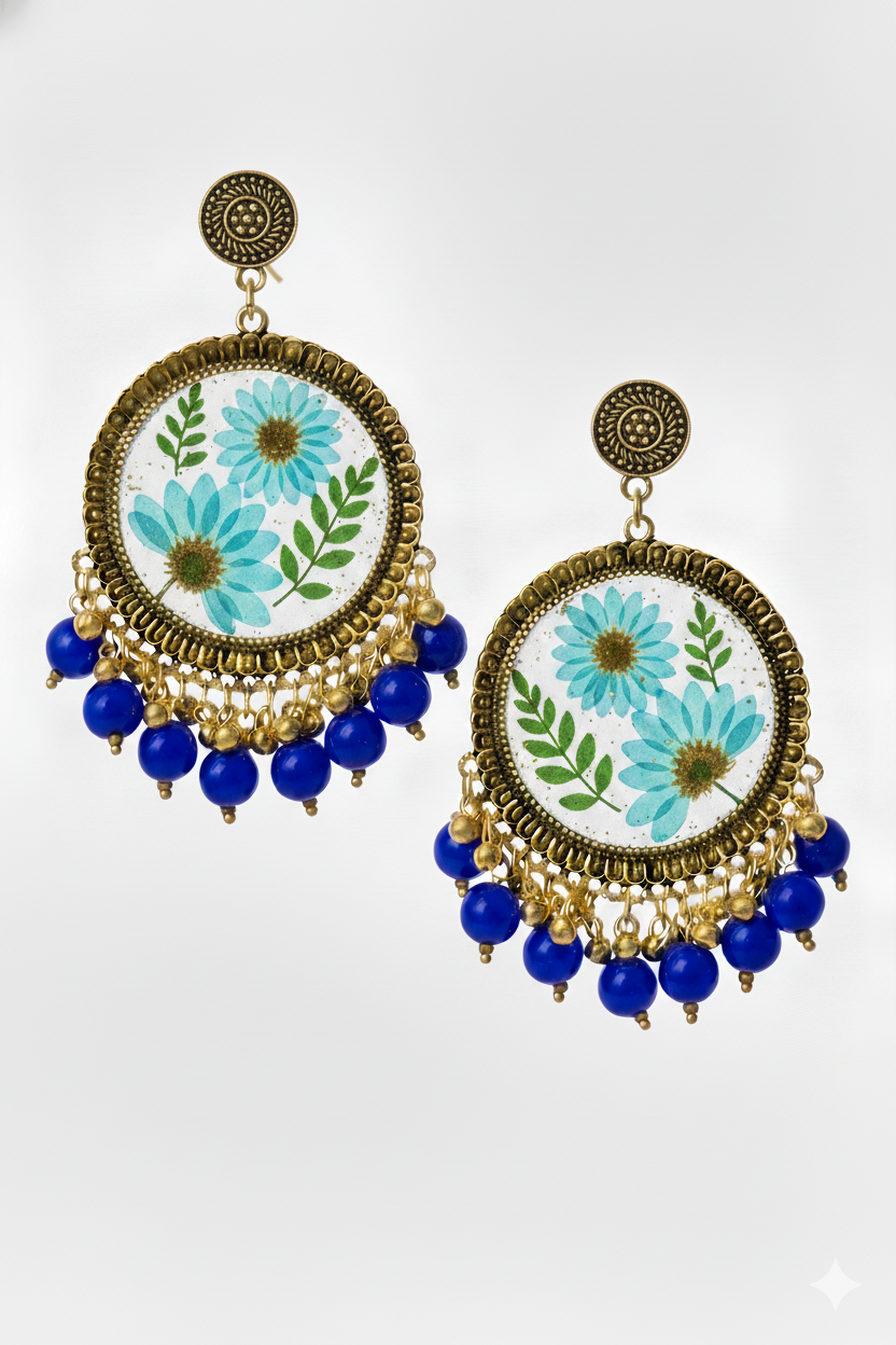 Resin Jhumka Earrings