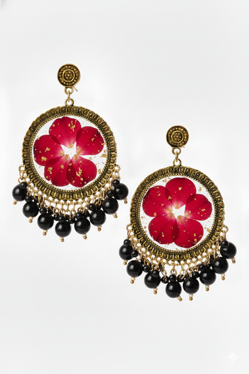 Resin Jhumka Earrings