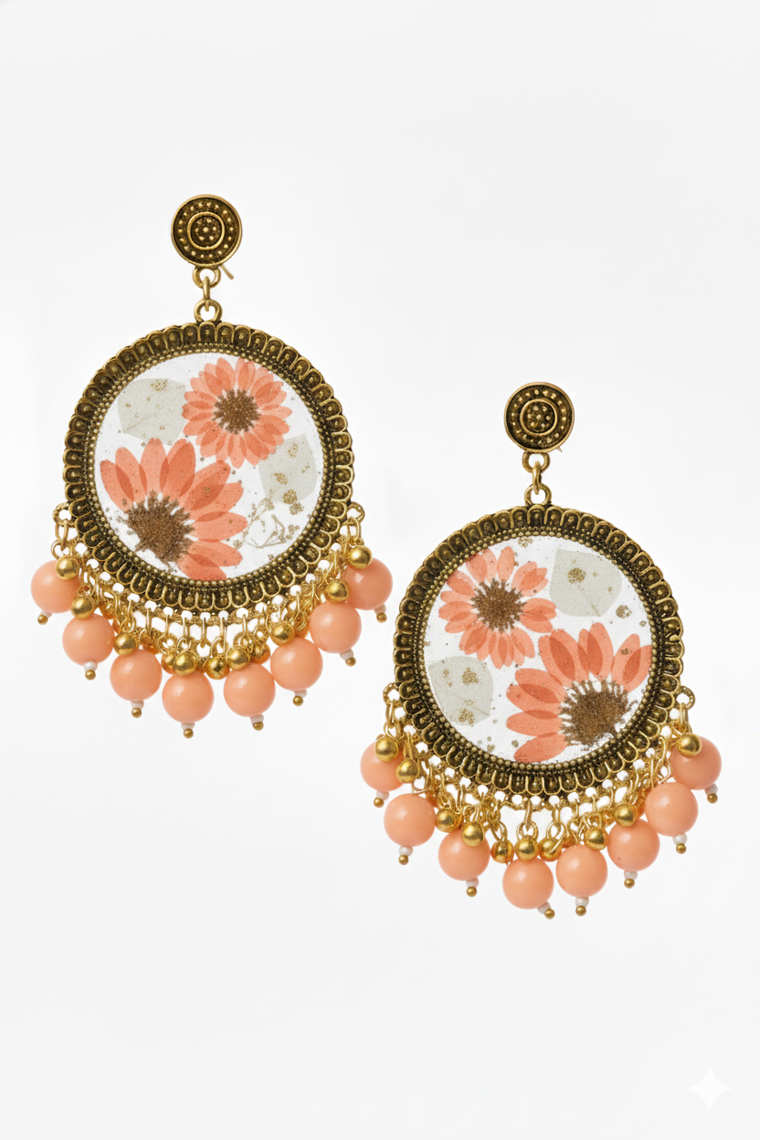Resin Jhumka Earrings