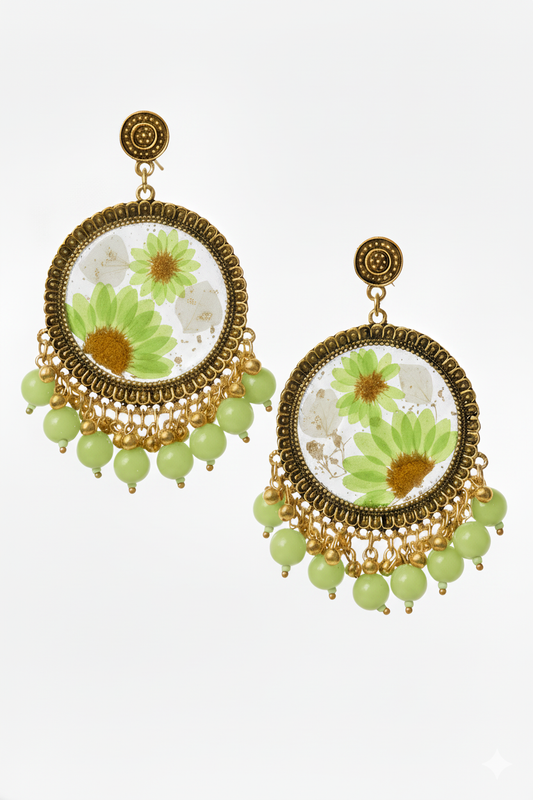 Resin Jhumka Earrings
