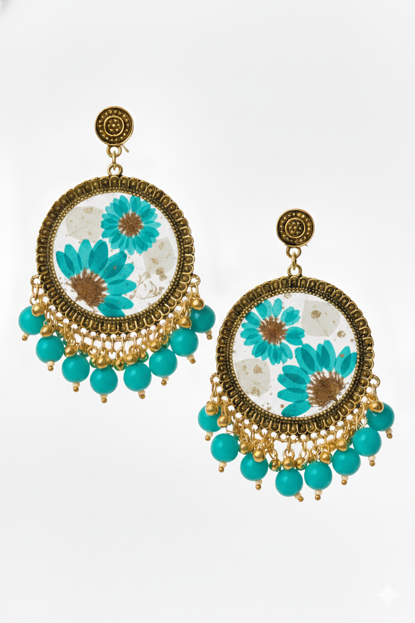 Resin Jhumka Earrings