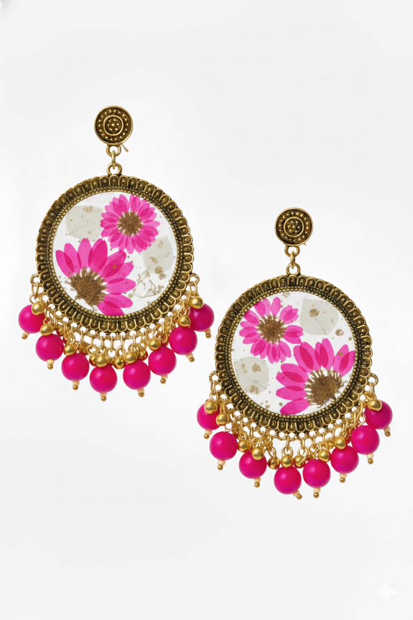 Resin Jhumka Earrings
